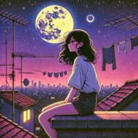 Girl in the night city
