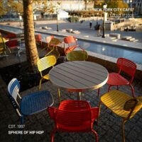 Cover art for New York City Cafe by Evening Stroll featuring a cozy lo-fi jazz atmosphere with winter city vibes