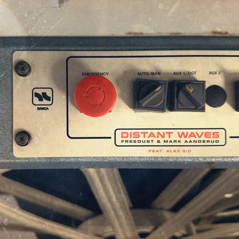 Sunny and rhythmic cover art for Distant Waves by Freedust, Mark Aanderud, and Alex Sid.