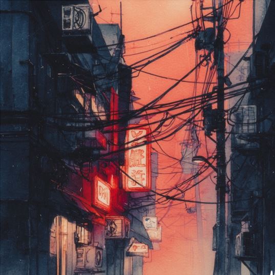 Warm and nostalgic cover art for Almost Home by Koirah, illustrating the peaceful journey home