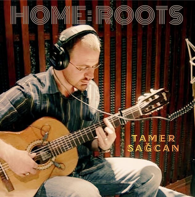 Warm, solar-themed cover art for Lumen Solis by Tamer Sağcan, reflecting a blend of classical guitar and cosmic soundscapes.