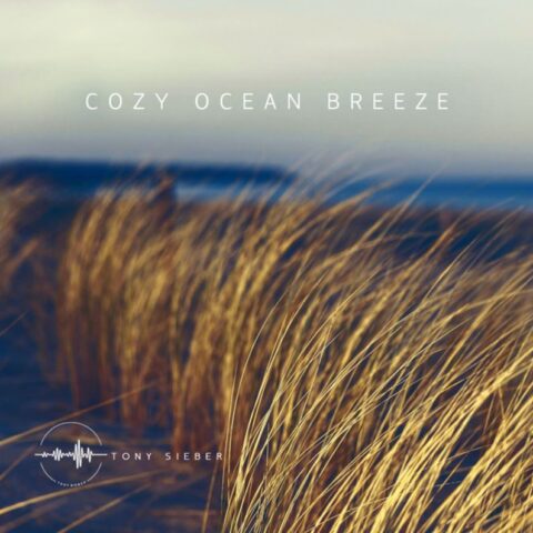 Atmospheric and calm cover art for Cozy Ocean Breeze by Tony Sieber, reflecting the serenity of the coast