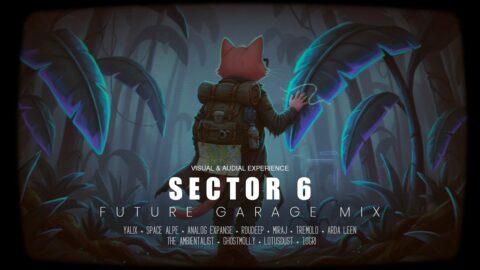 Atmospheric Future Garage for exploring the silent, glowing wilderness.