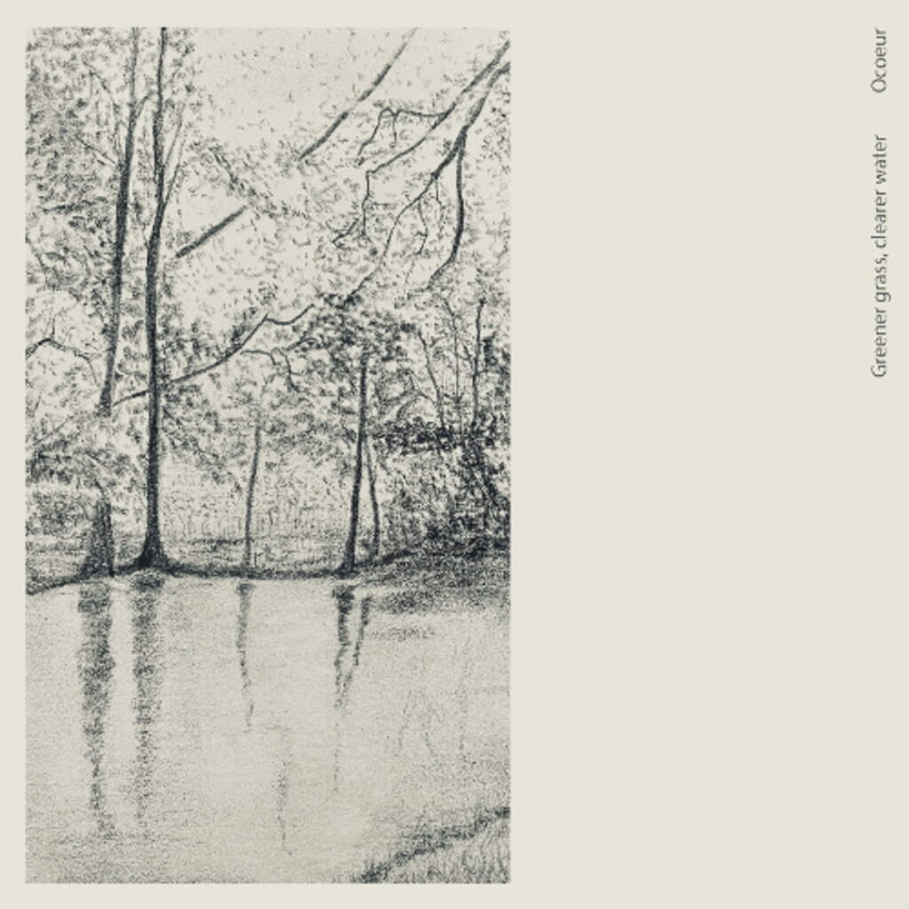 A soft focus image of light beams filtering through deep blue water, representing the cinematic and fluid sound of Ocoeur's "Lumières."