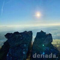 Warm, sun-drenched cover art for First Light by denada., symbolizing spring and emotional healing.