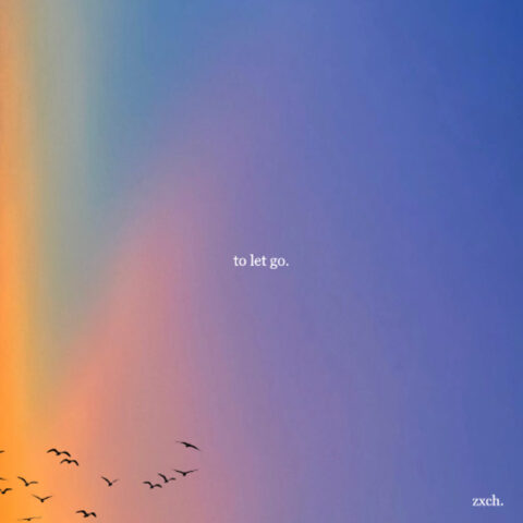 Soft, atmospheric cover art for zxch. - to let go., reflecting a nostalgic summer lo-fi aesthetic.